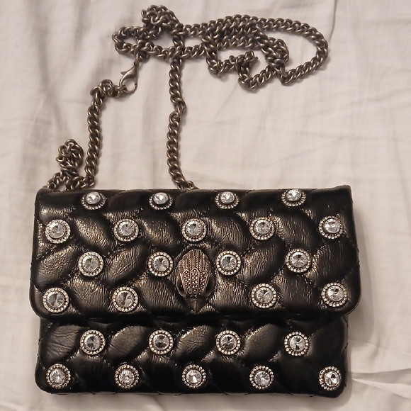 Black Quilted Women Bag with Chain Strap - Picture 1 of 4